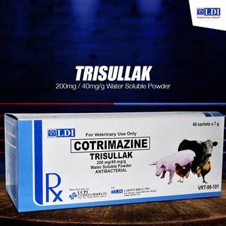 1 sachet Trisullak Water Soluble Powder 7 gram.